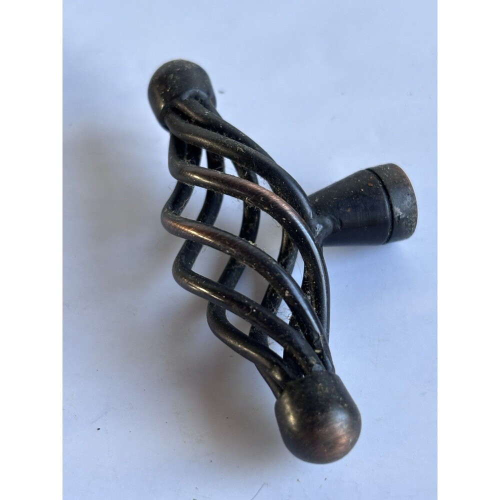 LOT OF 53 Spiral Bird Cage Metal Cabinet Door/Drawer Pulls Handles Knobs - Picture 5 of 13